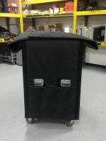 AV equip cover with dbl-sided half inch foam and Velcro closure