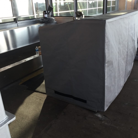 Airport Skycap Kiosk Cover Herc 80 Grey