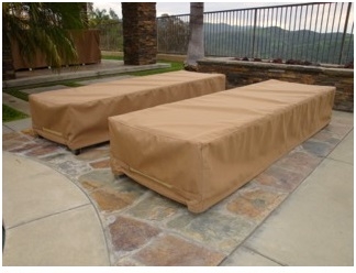 Chaise Lounge Covers Sunbrella Beige RJ