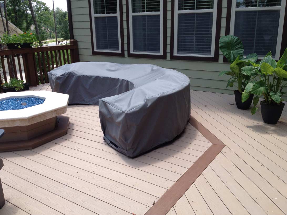 Curved Sectional Sunbrella Cover