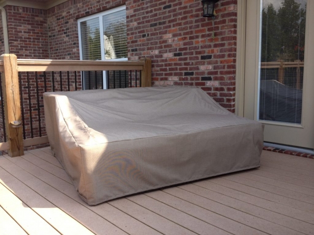 Daybed Cover Sunbrella Linen Tweed