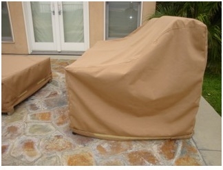 Lounge Chair Cover Sunbrella Beige