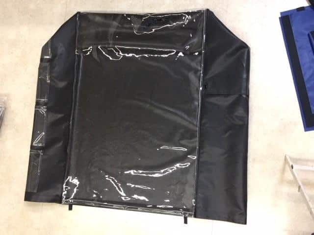 Cart-cover-VCP-4-pockets-bar-opening-clear-vinyl-front-flap-with-tabs-4