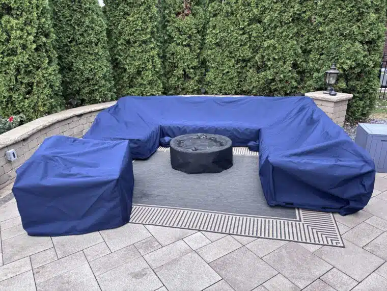 Custom U Shaped Sectional Couch Cover