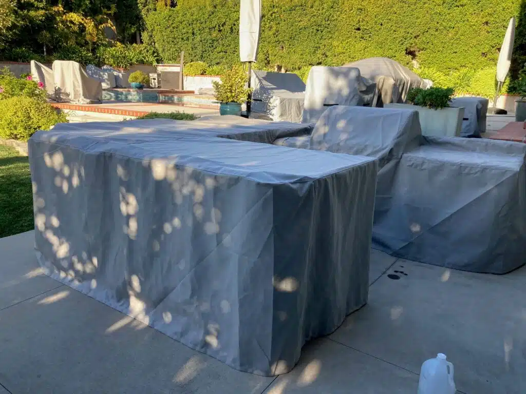U Shape Island Cover Sunbrella