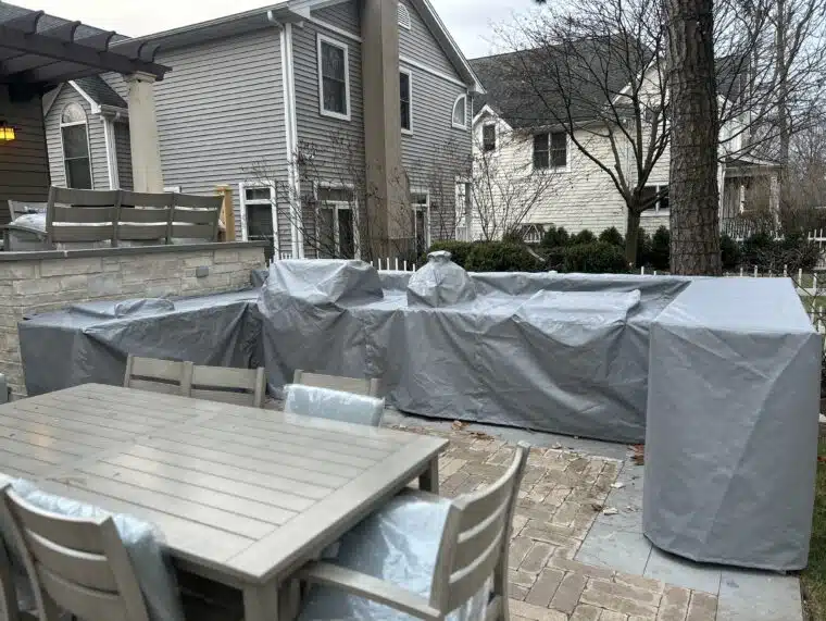 Custom U Shape Island Grill Cover HarborTime Edge