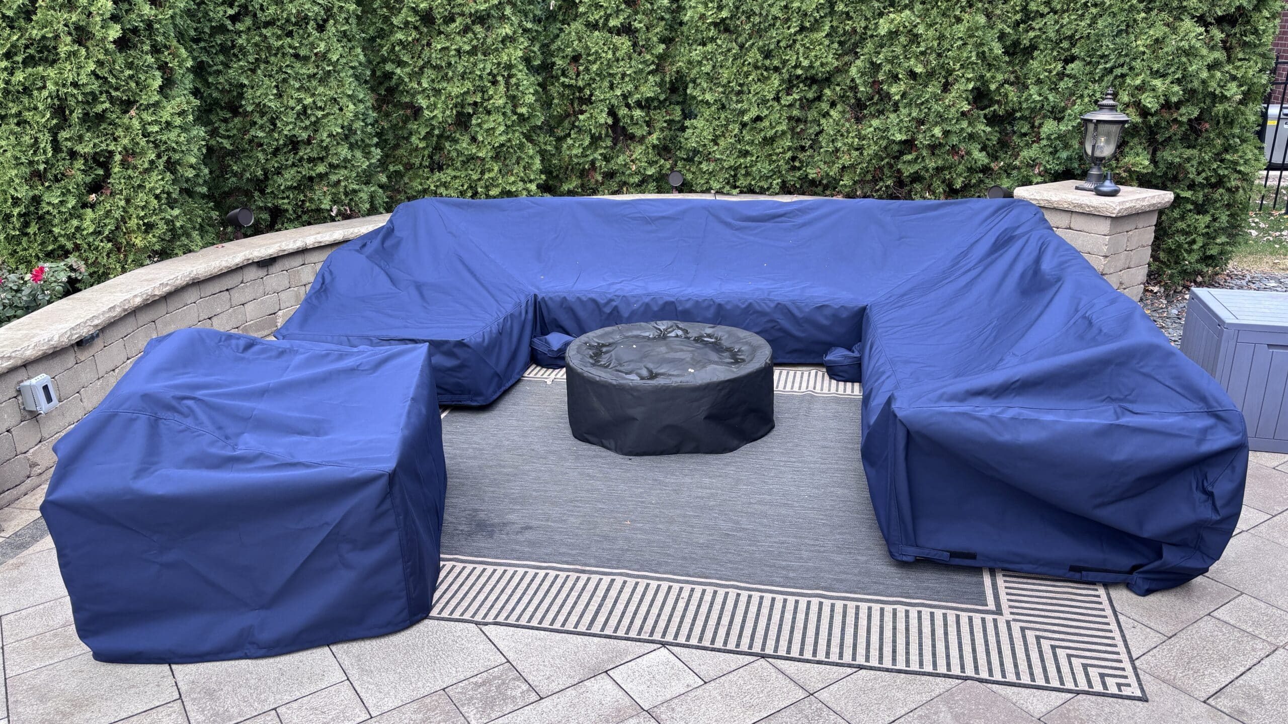 Custom U Shaped Sectional Couch Cover